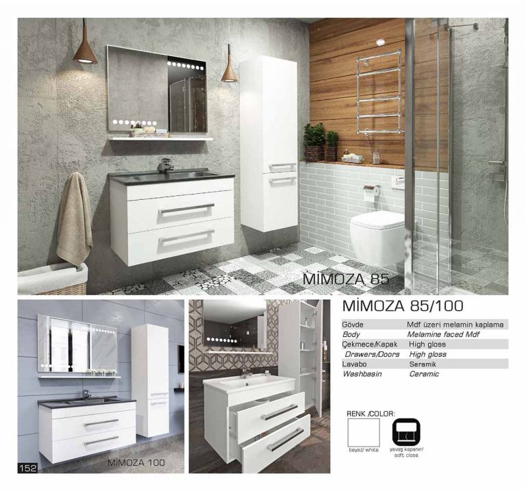 lux mimoza banyo mobilyasi