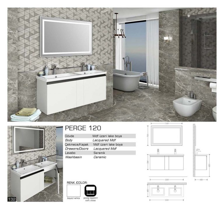 lux perge banyo mobilyasi