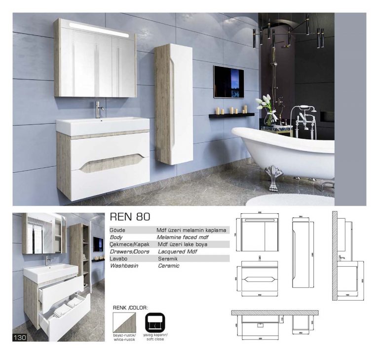 lux ren banyo mobilyasi