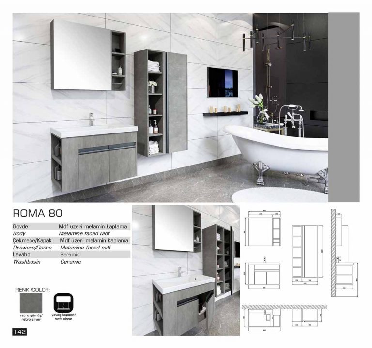 lux roma banyo mobilyasi