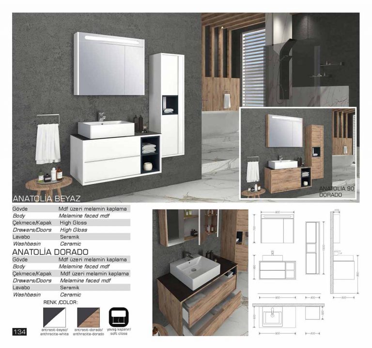 lux thin banyo mobilyasi