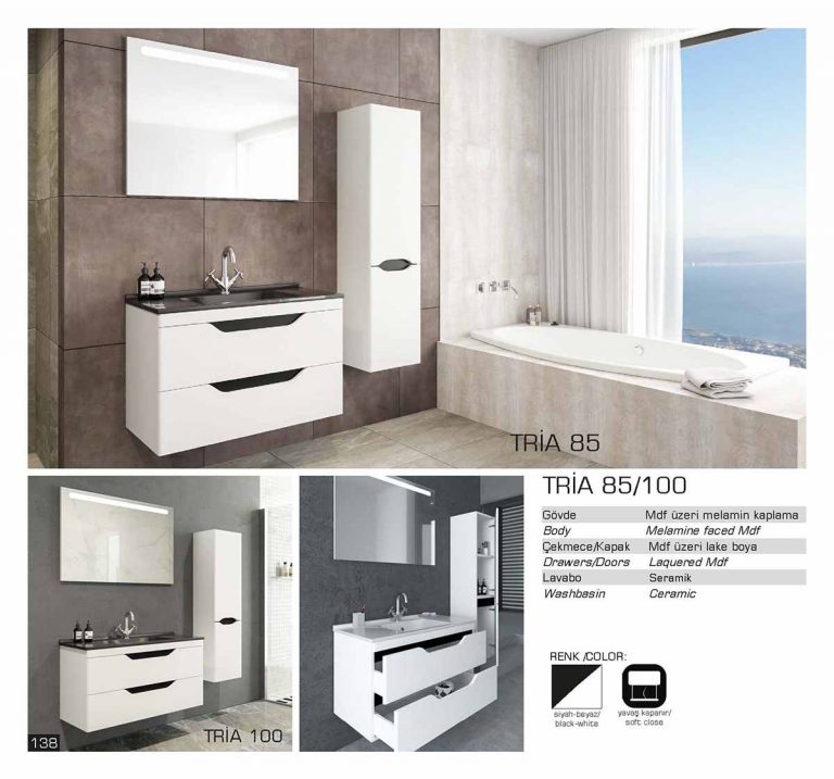 lux tria banyo mobilyasi