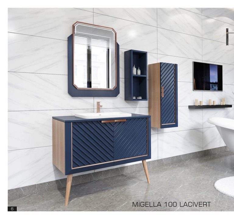 premium migella banyo dolabi lacivert